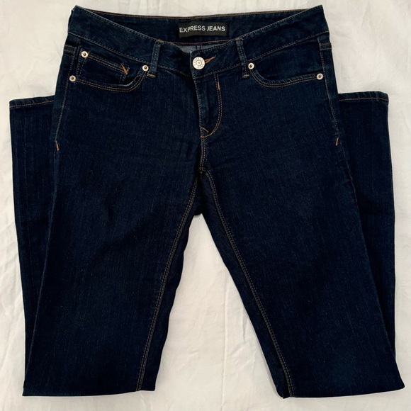 Express Jeans Women’s Denim Legging NWOT - Stella Low Rise - Size 4 Long - Picture 1 of 14